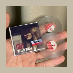 red mini clear vinyl