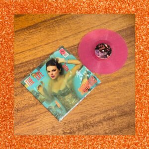 Showgirl mini magenta gold glitter vinyl