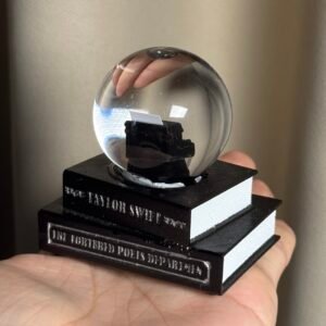 mini typewriter snow globe