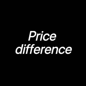 price difference